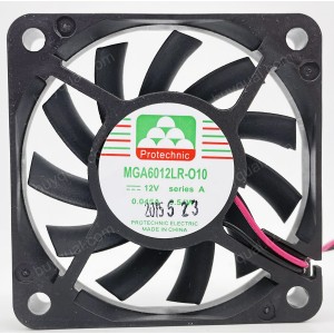 Protechnic MGA6012LR-O10 MGA6012LR-010 12V 0.045A 0.54W 2wires Cooling Fan 