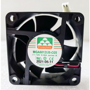 MAGIC MGA6012UB-O25 MGA6012UB-025 12V 0.38A 2wires cooling fan - Original New