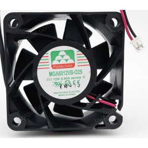 MAGIC MGA6012VB-O25 MGA6012VB-025 12V 0.90A 2wires Cooling Fan 