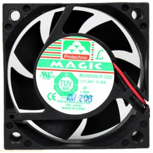 MAGIC MGA6024LR-O20 MGA6024LR-020 24V 0.1A  2wires Cooling Fan