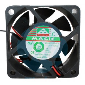 Magic MGA6024UR-O25 MGA6024UR-025 24V 0.29A 2wires Cooling Fan