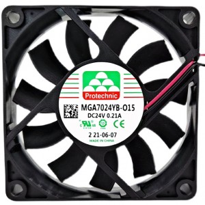 MAGIC MGA7024YB-015 MGA7024YB-O15 24V 0.21A 2wires Cooling Fan 