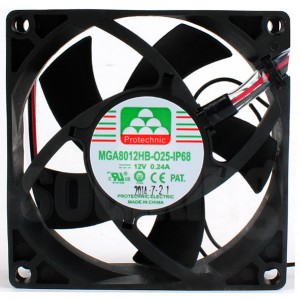 MAGIC MGA8012HB-O25 MGA8012HB-O25-IP68 12V 0.24A 2wires cooling fan