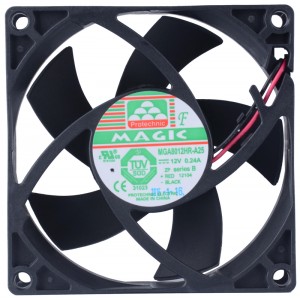 MAGIC MGA8012HR-A25 12V 0.24A 2wires Cooling Fan