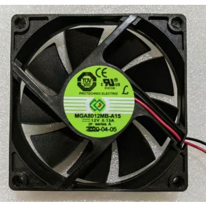 MAGIC MGA8012MB-A15 12V 0.13A 2wires cooling fan