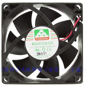 MAGIC MGA8012UB-025 MGA8012UB-O25 12V 0.66A 2wires Cooling Fan 