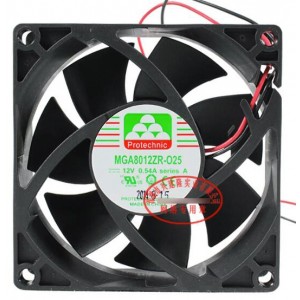 MAGIC MGA8012ZR-O25 MGA8012ZR-025 12V 0.54A 2wires cooling fan