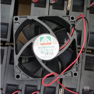 Magic MGA8024UB-025 MGA8024UB-O25 24V 0.48A 2wires Cooling Fan