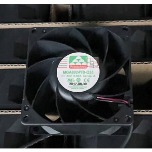 MAGIC MGA8024YB-038 MGA8024YB-O38 24V 0.9A 2wires Cooling Fan