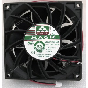 MAGIC MGA9212UB-O25 MGA9212UB-025 12V 0.54A 2wires cooling fan - New