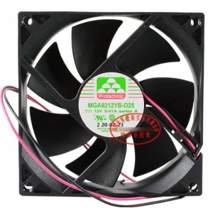 Magic MGA9212YB-O25 MGA9212YB-025 12V 0.41A 2wires Cooling Fan