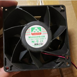 MAGIC MGA9224HB-O38 MGA9224HB-038 24V 0.40A 2wires cooling fan