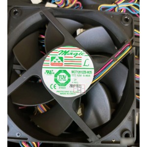 Magic MGT12012ZB-W25 12V 0.9A 4wires Cooling Fan 