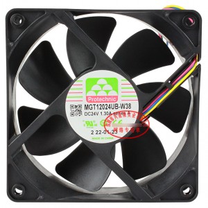 MAGIC MGT12024UB-W38 24V 1.30A 4wires cooling fan - New