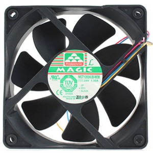 MAGIC MGT12024UB-W38 24V 1.30A 4wires cooling fan - New