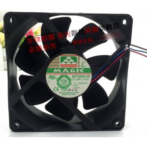 MAGIC MGT12048XB-O38 48V 0.27A 3wires Cooling Fan
