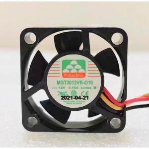 Protechnic MGT3012VB-O10 MGT3012VB-010 12V 0.15A 3wires Cooling Fan
