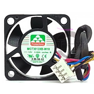 MAGIC MGT3012XB-W10 12V 0.06A 4wires Cooling Fan 