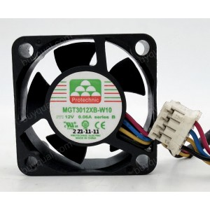 MAGIC MGT3012XB-W10 12V 0.06A 4wires Cooling Fan 