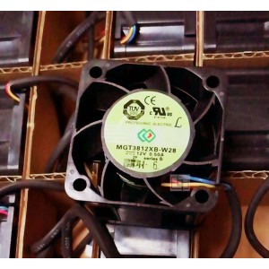 MAGIC MGT3812XB-W28 12V 0.50A 4wires cooling fan