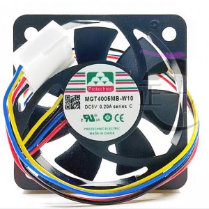 MAGIC MGT4005MB-W10 5V 0.20A 4wires Cooling Fan