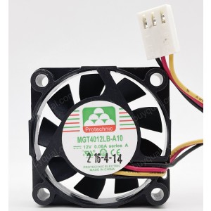 Protechnic MGT4012LB-A10 12V 0.08A 3wires Cooling Fan 