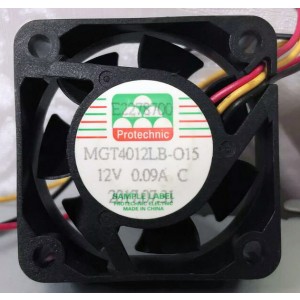 MAGIC MGT4012LB-015 MGT4012LB-O15 12V 0.09A 3wires Cooling Fan