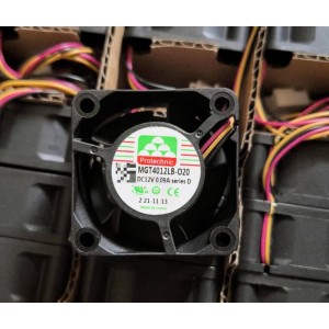 Protechnic MGT4012LB-O20 MGT4012LB-020 12V 0.09A 3wires Cooling Fan