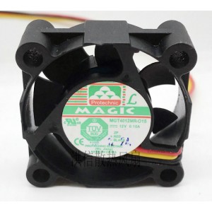 MAGIC MGT4012MR-O15 12V 0.10A 3wires cooling fan