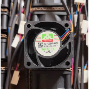 Protechnic MGT4012WB-W20 12V 0.6A 4wires Cooling Fan