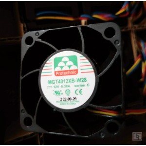Protchninc MGT4012XB-W28 12V 0.38A 4wires Cooling Fan 