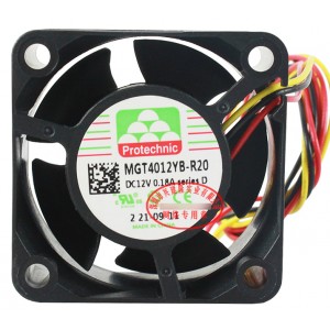MAGIC MGT4012YB-R20 12V 0.18A 3wires cooling fan