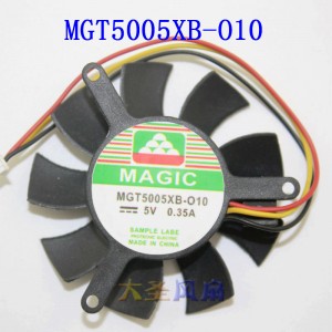 MAGIC MGT5005XB-010 MGT5005XB-O10 5V 0.35A 3wires Cooling Fan