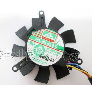 MAGIC MGT5005XF-W10 5V 0.35A 4wires Cooling Fan 