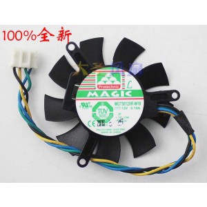 Magic MGT5012XR-W10 12V 0.19A 4wires Cooling Fan