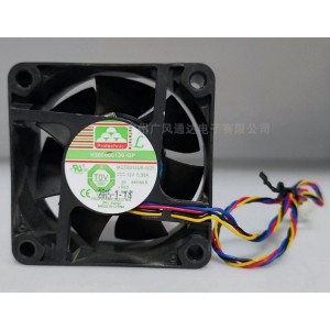 MAGIC MGT6012UB-W25 12V 0.38A 4wires Cooling Fan - New