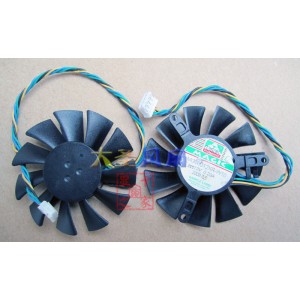 MAGIC MGT6012XR-W10 12V 0.32A 4wires Cooling Fan 