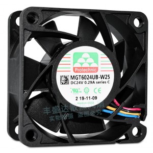 MAGIC MGT6024UB-W25 24V 0.29A 4wires Cooling Fan