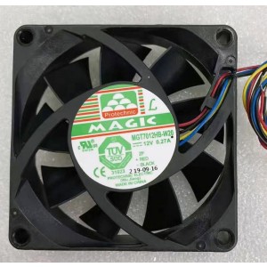 MAGIC MGT7012HB-W20 12V 0.27A 3.24W 4wires Cooling Fan