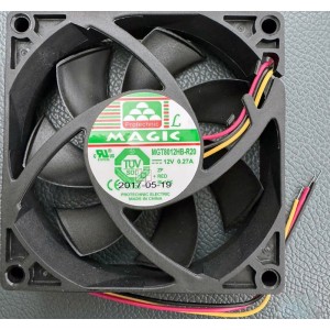MAGIC MGT8012HB-R20 12V 0.27A 3wires Cooling Fan