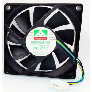 MAGIC MGT8012HB-W15 12V 0.18A 4wires Cooling Fan