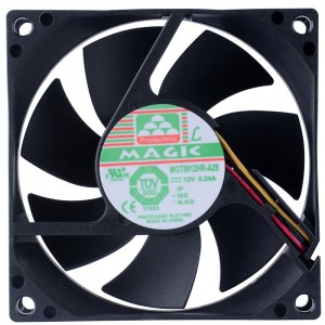 Magic MGT8012HR-A25 DC12V 0.24A Cooling Fan