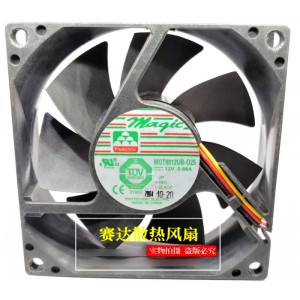 MAGIC MGT8012UB-O25 MGT8012UB-025 12V 0.66A 3wires Cooling Fan 