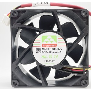 MAGIC MGT8012UB-R25 12V 0.66A 0.82A 3wires Cooling Fan - Picture need