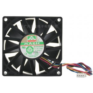 Magic MGT8012UB-W25 12V 0.66A 4wires Cooling Fan