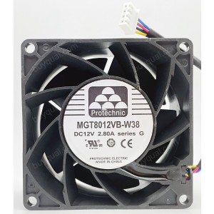 MAGIC MGT8012VB-W38 12V 2.80A 4wires Cooling Fan - Picture need
