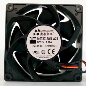 PROTECHNIC MGT8012WB-W25 12V 1.76A 4wires Cooling Fan