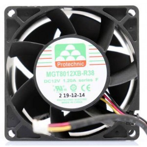 MAGIC MGT8012XB-R38 12V 1.20A 3wires Cooling Fan