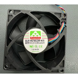 MAGIC MGT8012XR-W25 12V 0.39A 4wires Cooling Fan