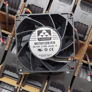 Protechnic MGT8012ZB-R38 12V 2.1A 3wires Cooling Fan 